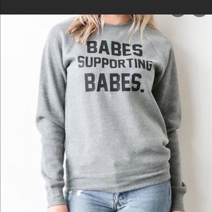 Brunette the Label crew neck sweatshirt. Size XXS. Fits more like XS